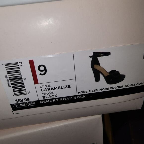 LC LAUREN NWT WOMENS CONRAD CARMELIZE SOFT KNOT PLATFORM HEEL SANDALS - Picture 9 of 9